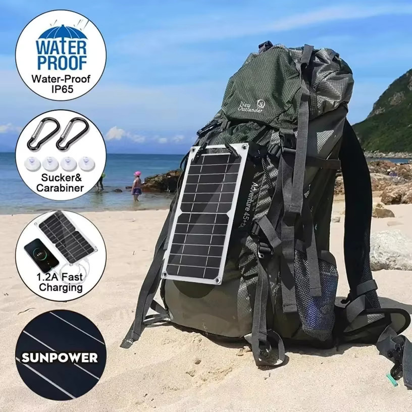 EESBAO Faltbares 100 W Solarpanel mit USB-C für tragbare 12 V Aufladung und Outdoor-Powerbank - Bild 2