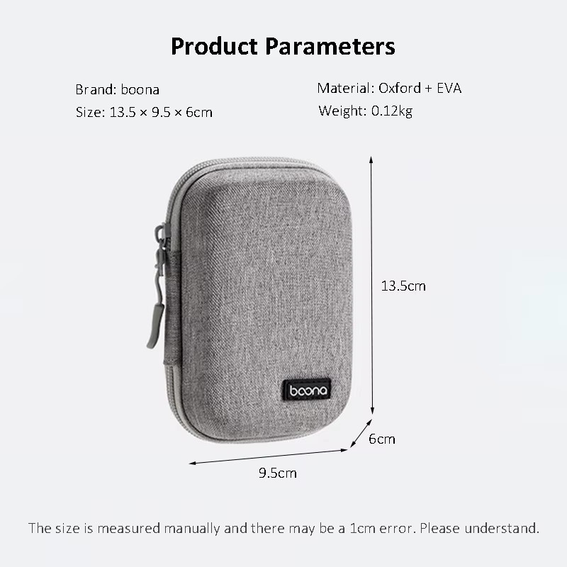 Logitech EVA Hartschalen-Mäuse-Aufbewahrungsbox Schutzhülle für Reise-Maus-Organizer in Grau - Bild 3
