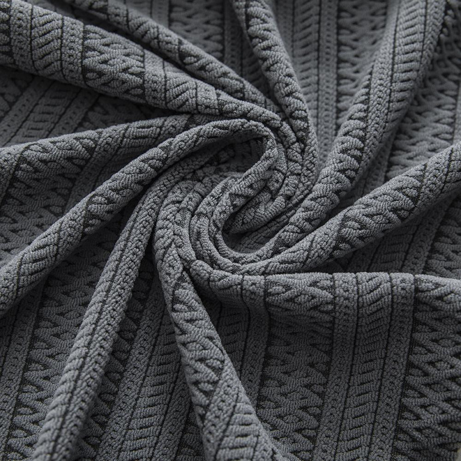 BRHUIXUE Elastische Stuhlhussen im Jacquard-Design, dehnbare Schonbezüge für Esszimmerstühle, waschbar, 1 Stück - Bild 3