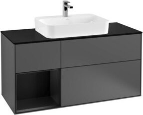 V&B Waschtischunterschrank Finion in Anthrazit lackiert, Breite: 120 cm, Tiefe: 50,1 cm, Höhe: 50,1 cm - Bild 1