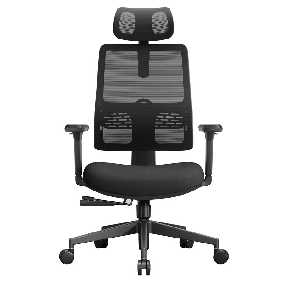 NEWTRAL Ergonomischer Bürostuhl in Schwarz mit verstellbarer Kopfstütze, Sitztiefe und adaptiver Lendenwirbelstütze - Bild 7