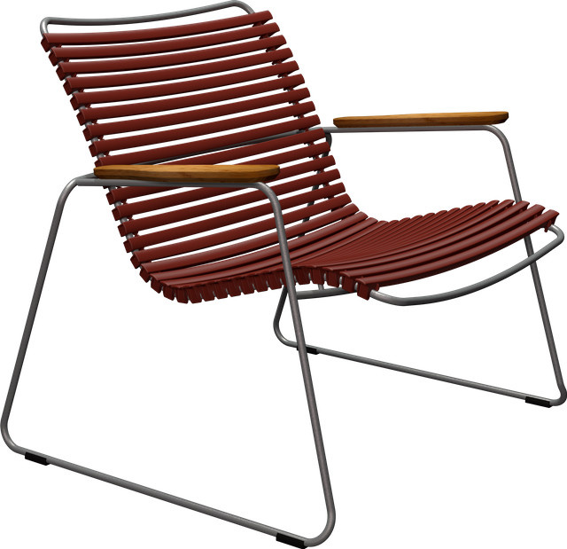 HOUE Click Roomy Lounge Chair mit Armlehnen in Rot - Bild 1