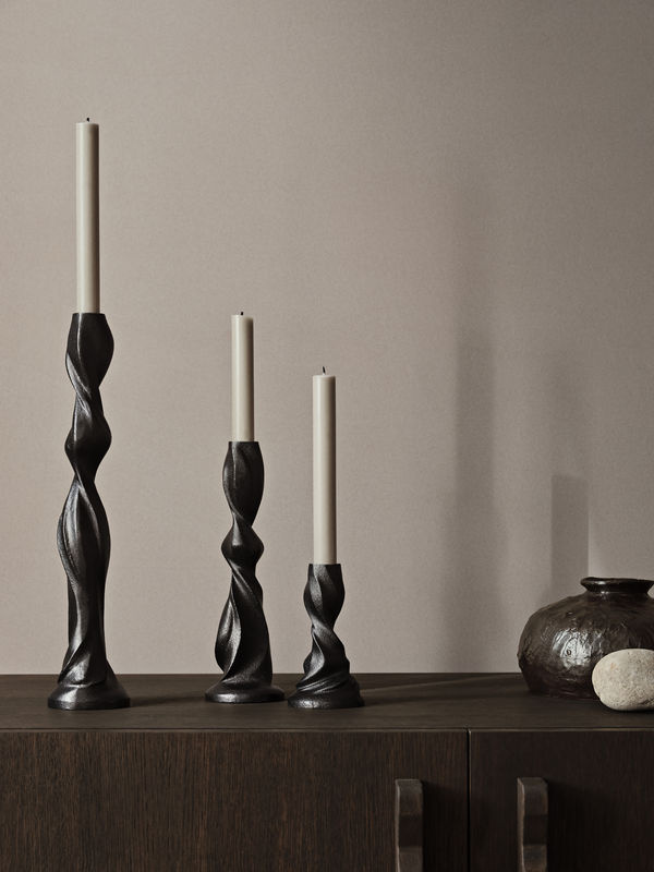 Ferm Living Gale Kerzenständer aus Metall in Schwarz für Tafelkerzen - Bild 2