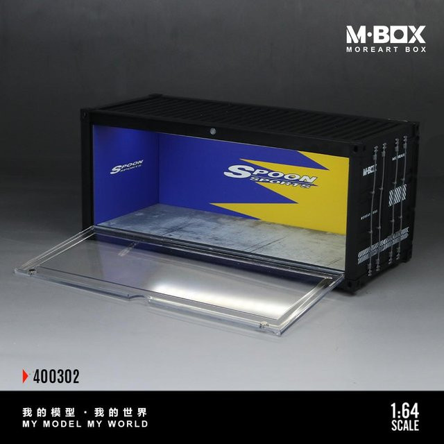 Moreart Mbox Advan Löffelbehälter Szene Modell Parkplatz, Diorama, blau, ab 14 Jahre - Bild 1