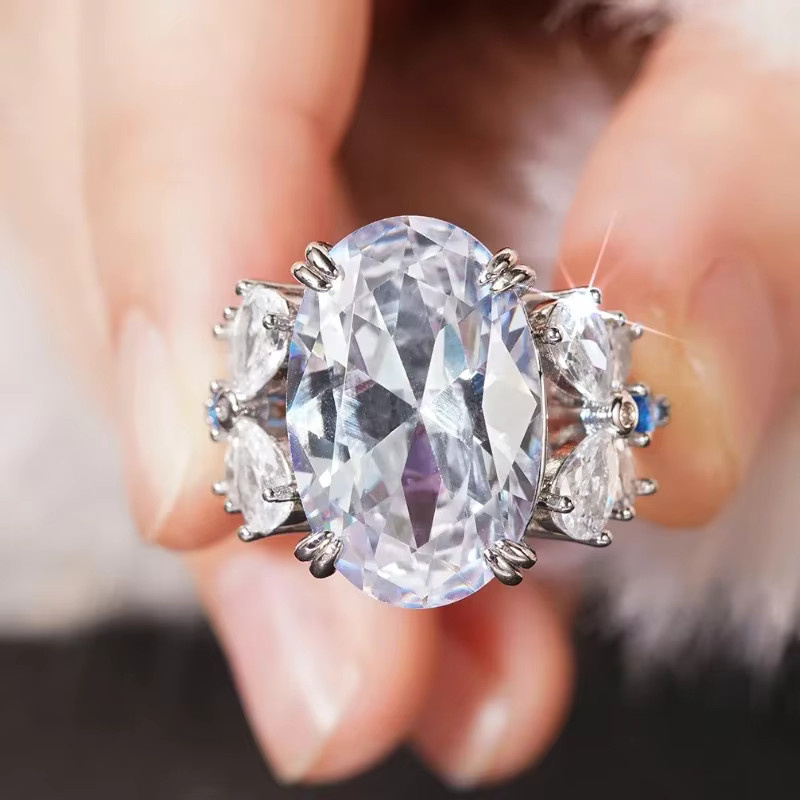 Huitan Schmetterling Ringe, Silber, Zirkonia, Damen - Bild 3