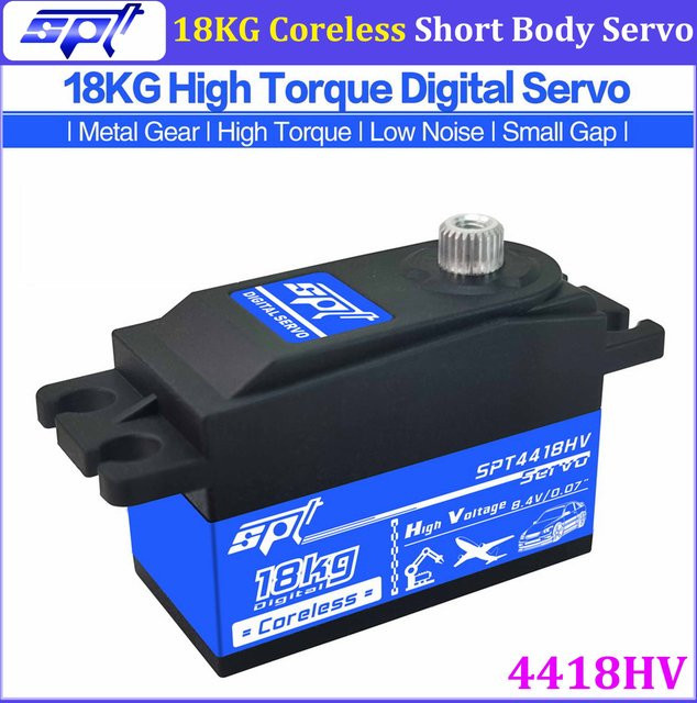 SPT 4418HV 18KG Digital-Servo, Metallgetriebe, für 1/10 RC Auto Drift-Modell - Bild 1