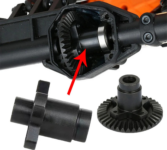 Axial Differentialsperre Kegelrad, Zubehör, Metall, Schwarz - Bild 1