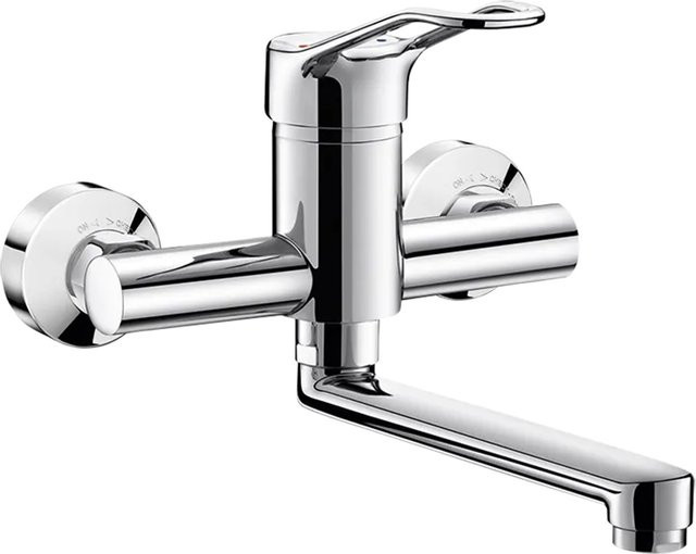 Delabie Wand-Einhebelmischer EP Securit L 200 mit Bügelgriff in Chrom - Bild 1