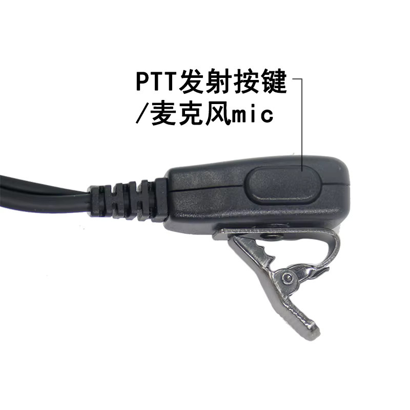 Sepura In-Ear Walkie-Talkie-Headset mit Luftkanal für STP8000 STP9000 STP8080 STP8030 in Schwarz - Bild 2