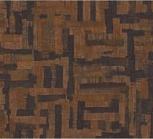 A.S. Création Vliestapete Holzblock Ethno in Braun-Schwarz, B: 0,53 m x L: 10,05 m - Bild 1