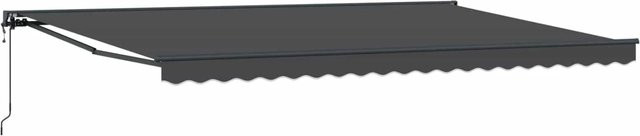 vidaXL Markisenrahmen Semi-Cassette aus Aluminium in Anthrazit, Breite: 500 cm, Tiefe: 300 cm - Bild 1