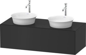 Duravit Waschtischunterschrank White Tulip in Weiß, wandmontiert, Breite: 130 cm, Tiefe: 55 cm - Bild 1
