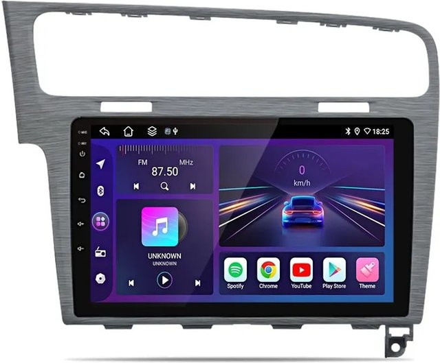 Junsun Autoradio für VW Golf 7 MK7 Golf VII mit 10.0 Zoll Display, Bluetooth, Wi-Fi und GPS in Grau - Bild 1