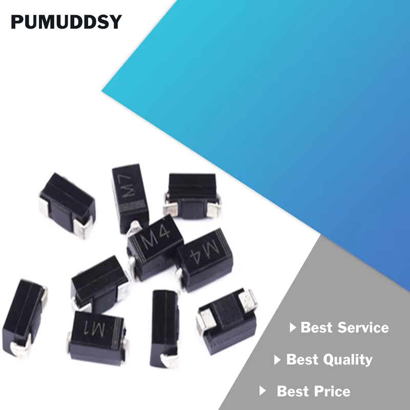 100 Stück Schottky Dioden Set in Schwarz, verschiedene Typen wie SS12 SS14 SS16 SS24 SS26 SS34 SS36 SS110 SS210 US1M RS2M ES1D DO-214AC von PUMUDDSY - Bild 2