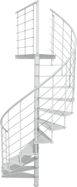 Minka Spindeltreppe Milano in Weiß für eine Geschosshöhe bis 300 cm - Bild 1
