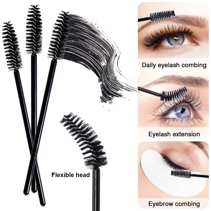 HMQ beauty Wimpernbürsten Einweg, 50 Stück, Unisex - Bild 1