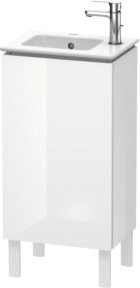 Duravit L-Cube Waschtischunterschrank in Weiß Hochglanz mit Tür rechts, B/T/H: 42 x 29,4 x 70,4 cm