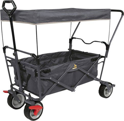 Pinolino Klappbollerwagen Paddy mit Bremse in Anthrazit, B/H/L: 59 x 67 x 134 cm, max. Belastung: 70 kg - Bild 1