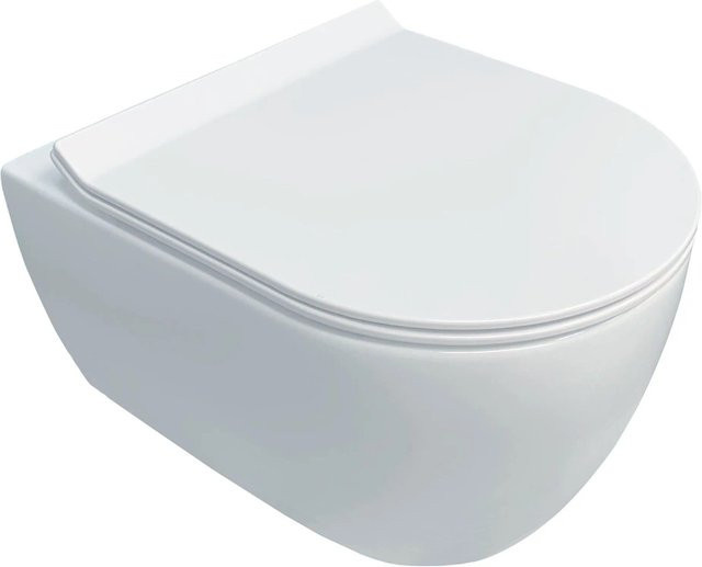 NEG Kompakt Hänge-WC Uno99K in Weiß mit Soft-Close-Funktion, Slimline Design aus Keramik, B/T/H: 36,0 x 33,0 x 48,5 cm - Bild 1