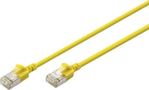 Digitus RJ45 Patchkabel CAT 6a F/FTP Ethernet LAN Gelb, 2 m - Bild 1