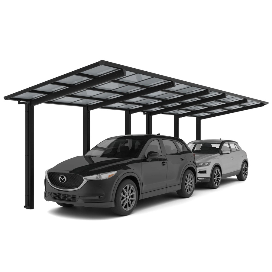 Ximax Doppelcarport Linea Typ 110 Schwarz B/T: 272,6 x 982,6 cm - Bild 2