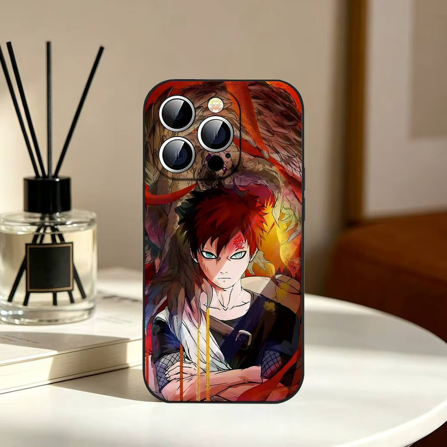 Stoßfeste Handyhülle Naruto Gaara in Schwarz für iPhone 11 bis iPhone 17 Pro Max und weitere Modelle - Bild 6