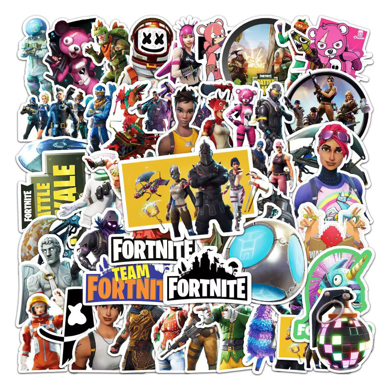 Fortnite Graffiti Aufkleber Set, wasserfeste Cartoon Spiel-Dekorationsaufkleber in Multicolour - Bild 2