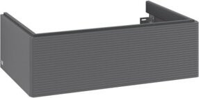 V&B Waschtischunterschrank Antao mit Auszugbeleuchtung in Anthrazit, B/T/H: 78,8 x 25,6 x 49,6 cm - Bild 1