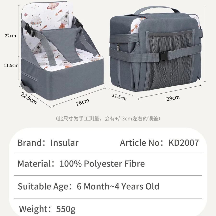 Insular Faltbares Anti-Slip Sitzkissen für Kinder, Wasserdichtes Komfort-Booster-Kissen für Kleinkinder - Bild 4