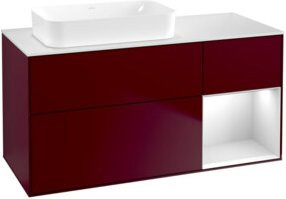 V&B Waschtischunterschrank Finion mit Wandbeleuchtung in Peony Matt, B/T: 120 x 60 cm - Bild 1
