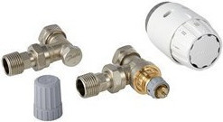 Danfoss Thermostatventil 013G6005 in Grau und Weiß mit metallischem Finish - Bild 1
