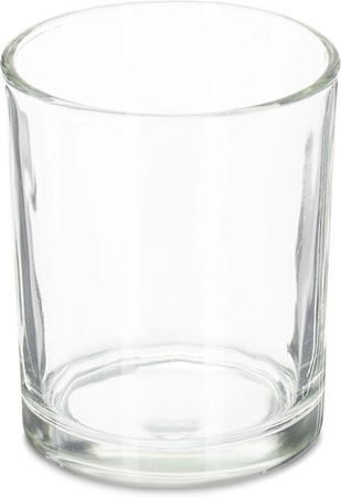 Relaxdays Teelichtgläser aus Glas in Transparent, 12er Set, rund, Höhe: 7,0 cm, Durchmesser: 8,5 cm