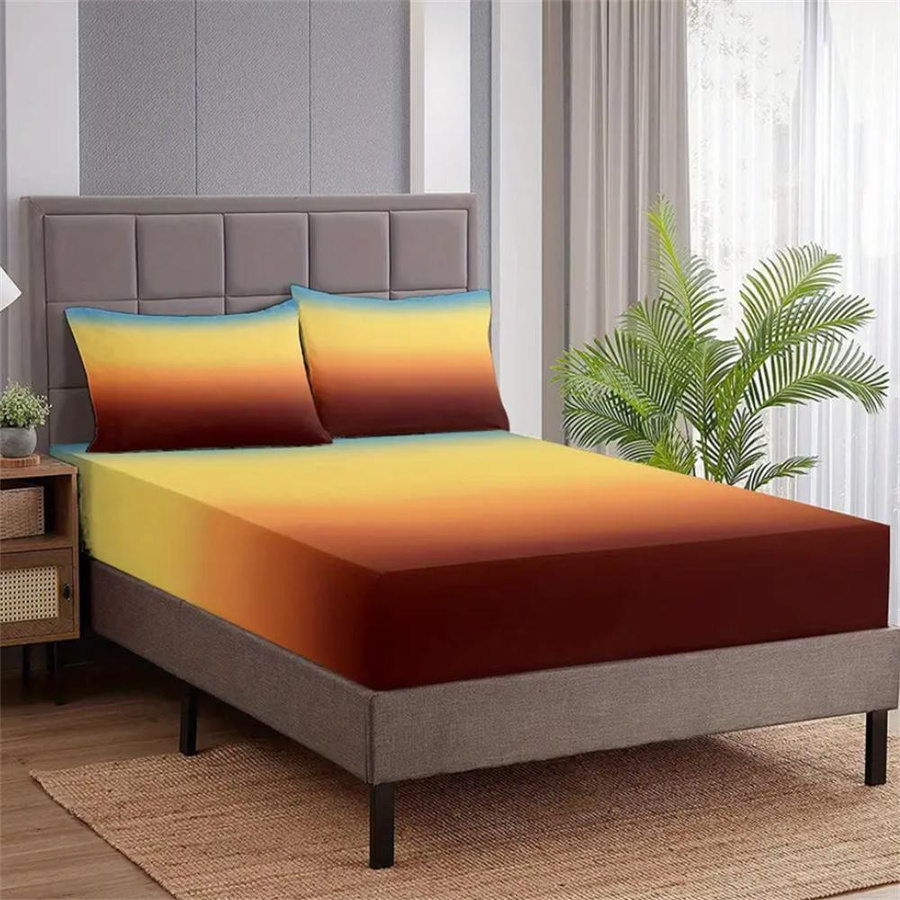 JMG Household Supplies 3-teiliges Bettwäsche-Set mit Farbverlauf in Kaffeebraun, Polyester-Mikrofaser, B/T/H: 90 x 190 x 25 cm - Bild 3
