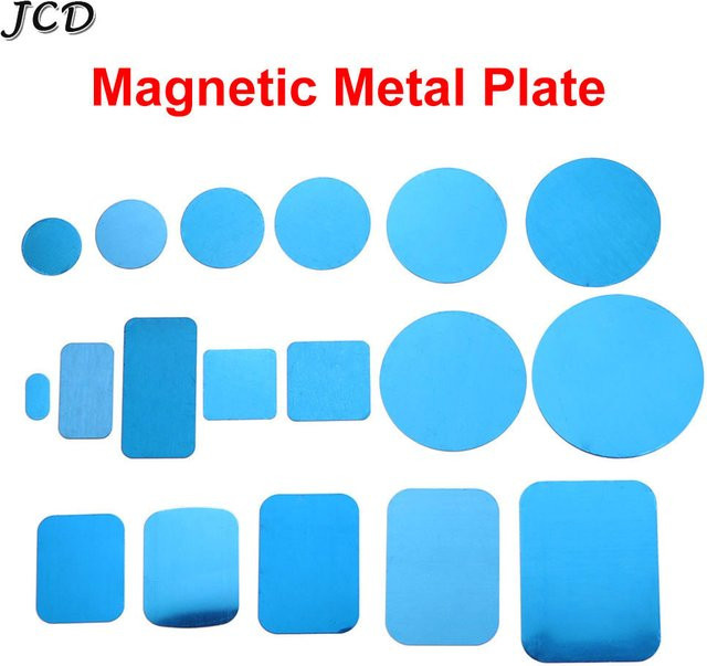 JCD 10er Set Magnetische Metallplatten in Silber für universelle Auto-Handyhalterungen - Bild 1