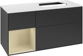 V&B Waschtischunterschrank Finion in Blau lackiert, Breite: 120 cm, Tiefe: 50,1 cm, Höhe: 50,1 cm - Bild 1