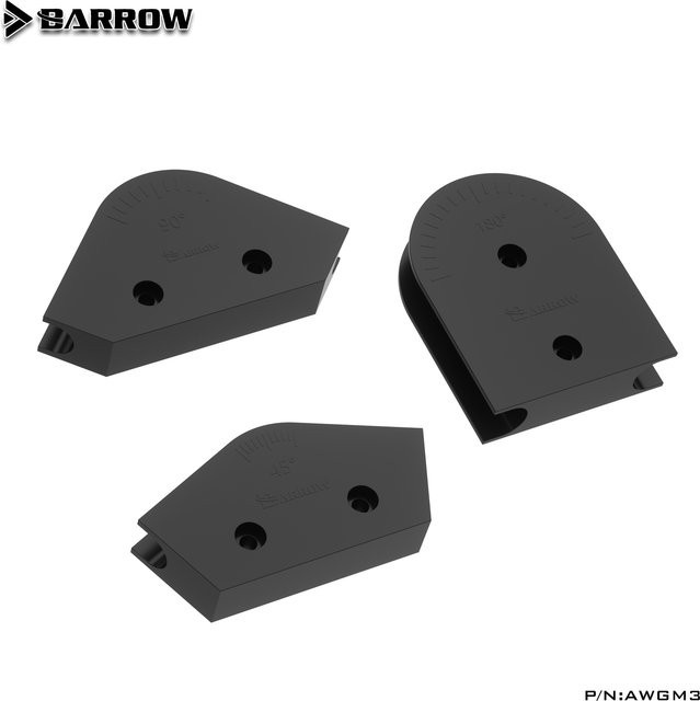 Barrow Hartrohrbieger ABS Biegesatz für PC-Wasserkühlung in Schwarz für 12 mm, 14 mm und 16 mm mit 45, 90 und 180 Grad Winkeln - Bild 1
