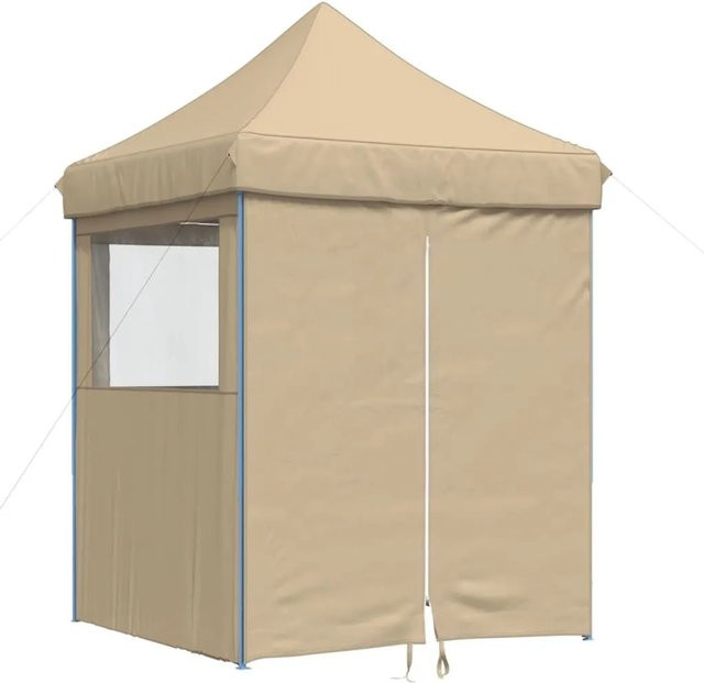 vidaXL Pop-Up Partyzelt mit 4 Seitenteilen Beige B/T/H: 306 x 200 x 200 cm - Bild 1