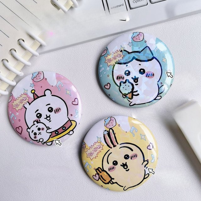 CKW Sammelbrosche, Laser-Holografisch, Anime-Hase, Metall, Unisex - Bild 1
