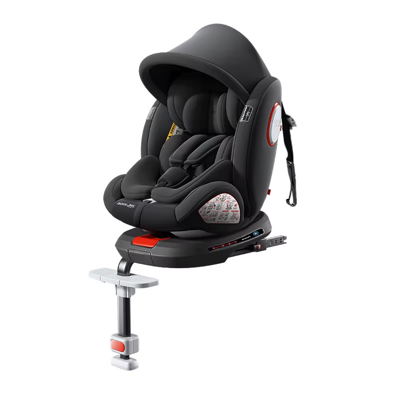 Prokoke R129 Kindersitz mit ISOFIX und 360 Grad Drehbarkeit, Schwarz, für Körpergröße 40-150 cm - Bild 8