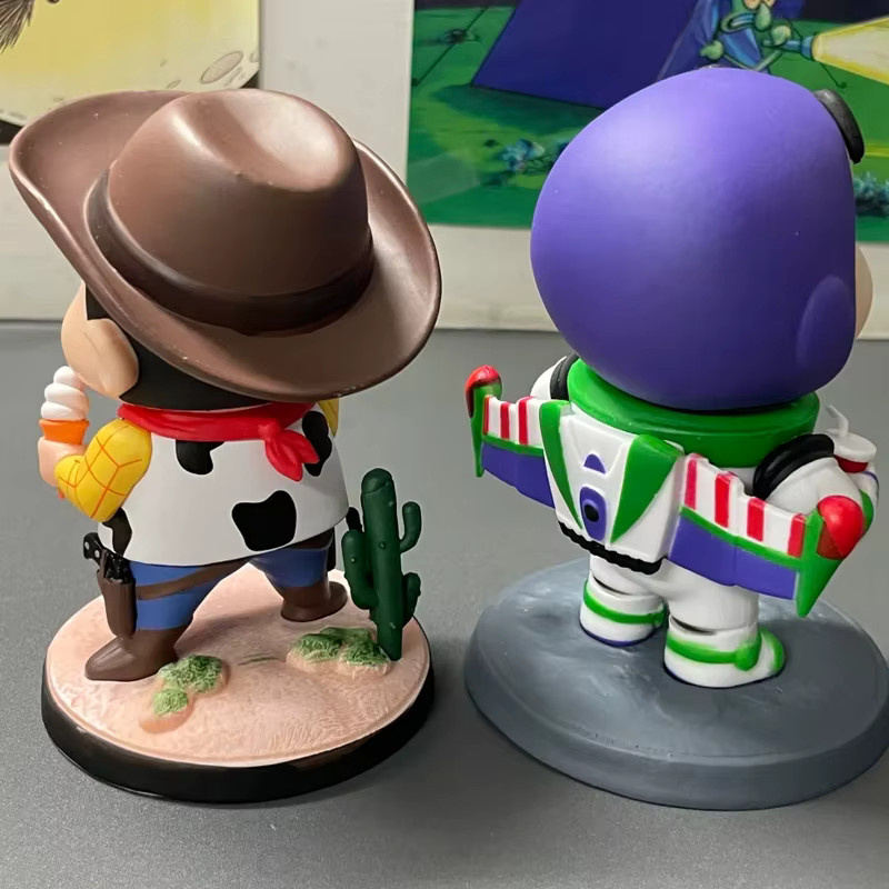 Bandai Disney Woody Buzz Lightyear Actionfigur Statue, Modell - Bild 2