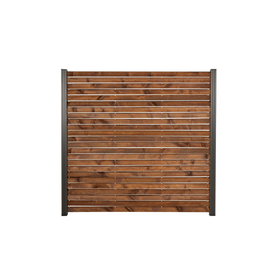 GartenLand Rhombus Holz Zaun Craftwood aus skandinavischer Kiefer in Braun, Sichtschutz mit Rhombus-Profil, geölt, B/H: 180 x 180 cm - Bild 2