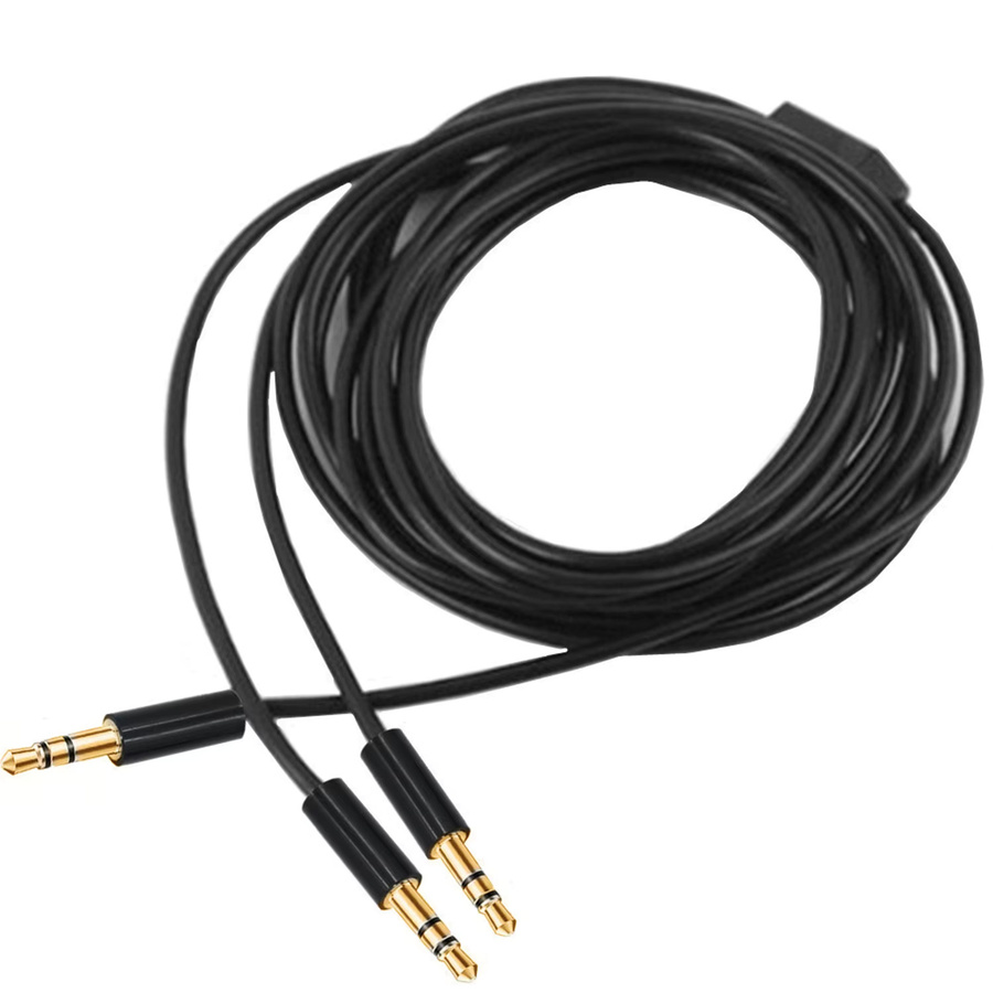 UpperFu Stereo Audio Y-Splitter Kabel von 3,5 mm Klinke auf 2x 3,5 mm TRS Stecker, Schwarz - Bild 3