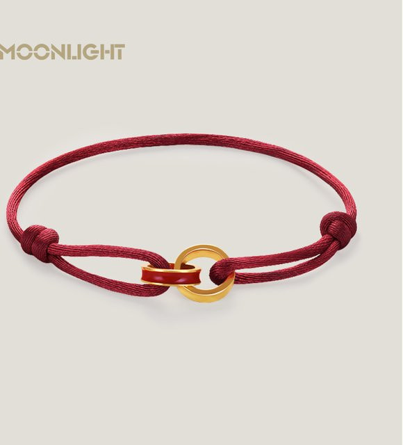 Moonlight Armband, Seide, Gold, Damen - Bild 1