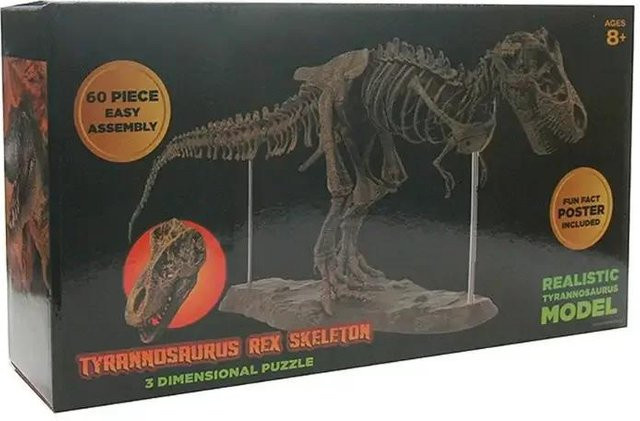 OOTDTY T-Rex Tyrannosaurus Rex Skelett Dinosaurier Tiermodell ab 8 Jahren - Bild 1