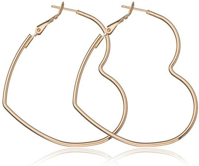 YIRAN Creolen Messing, beige, Damen - Bild 1