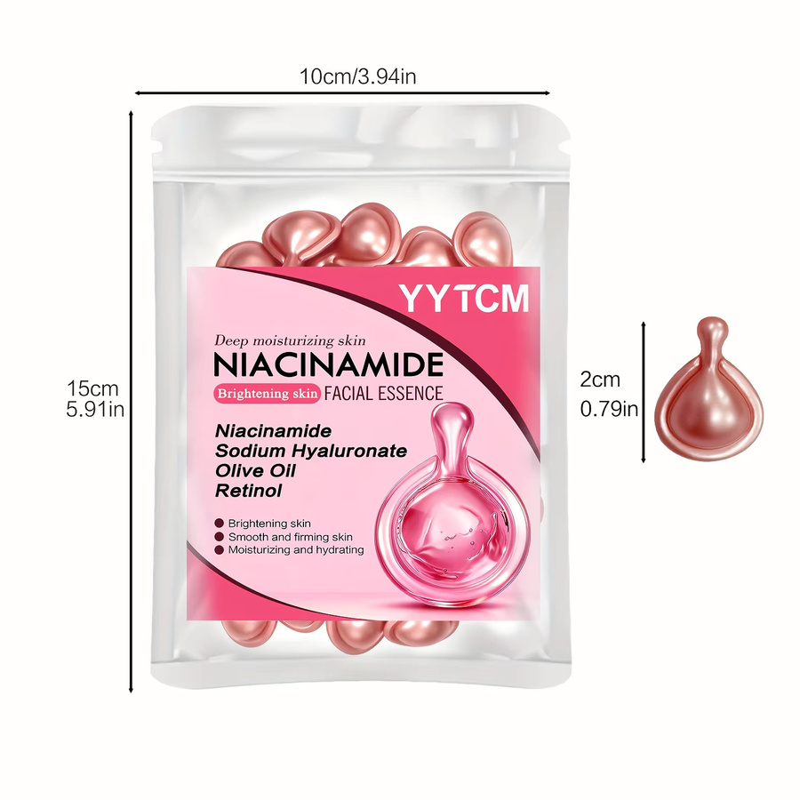 Niacinamid-Gesichtsessenz-Kapseln mit Retinol, Serum, Unisex, 30 x 0,5g - Bild 4