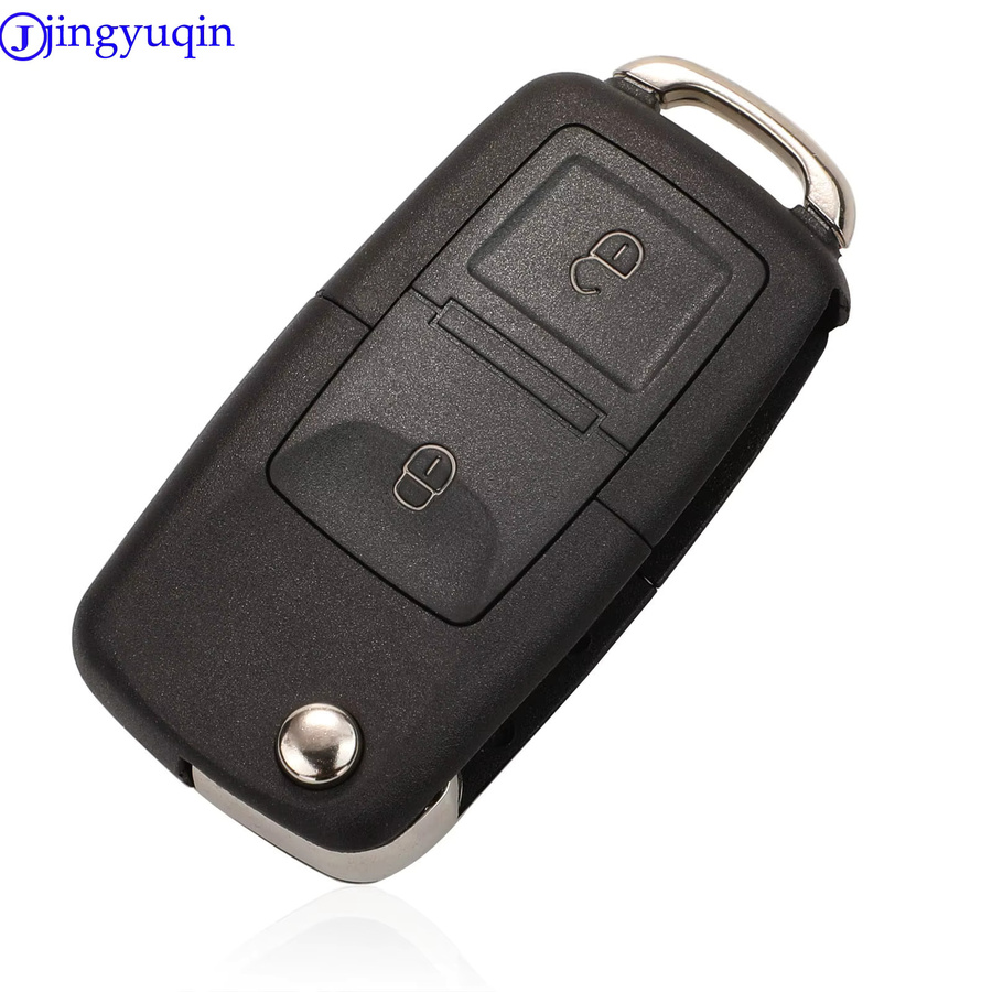 Jingyuqin Schlüssel Fernbedienung 434MHz ID46 Chip für Nissan Pulsar Patrol Primera Xtrail Terrano Almera Micra NSN11 NSN14 Schwarz - Bild 2