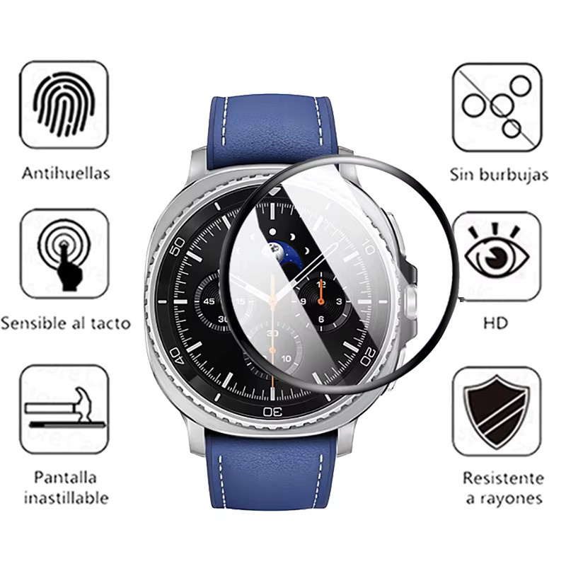 Samsung Displayschutzfolie für Galaxy Watch 8 44 mm 40 mm, transparent, Unisex - Bild 2