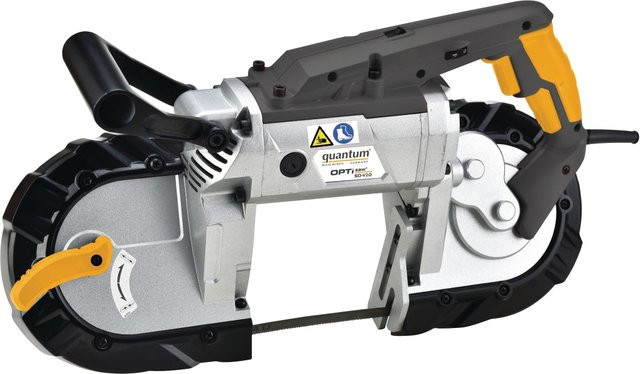 Optimum Quantum SQ-V10 Tischbandsäge für Holz, Metall und Kunststoff in Schwarz - Bild 1