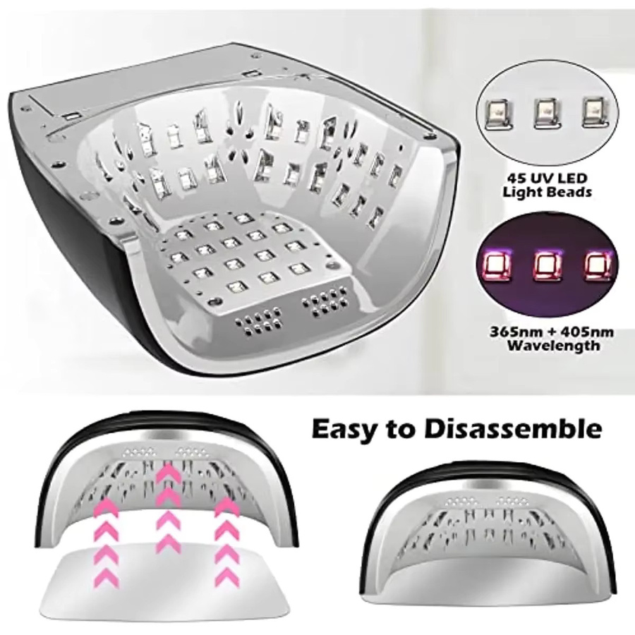 Woobela Nagellampe, kabellose UV-LED-Lampe, 90 W, Unisex - Bild 3